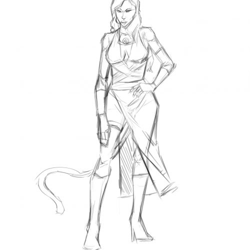 Character Sketch - Leena - 2020